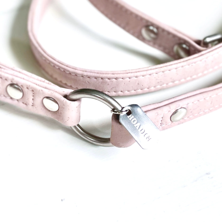 Pink eco friendly Cork Dog Leash
