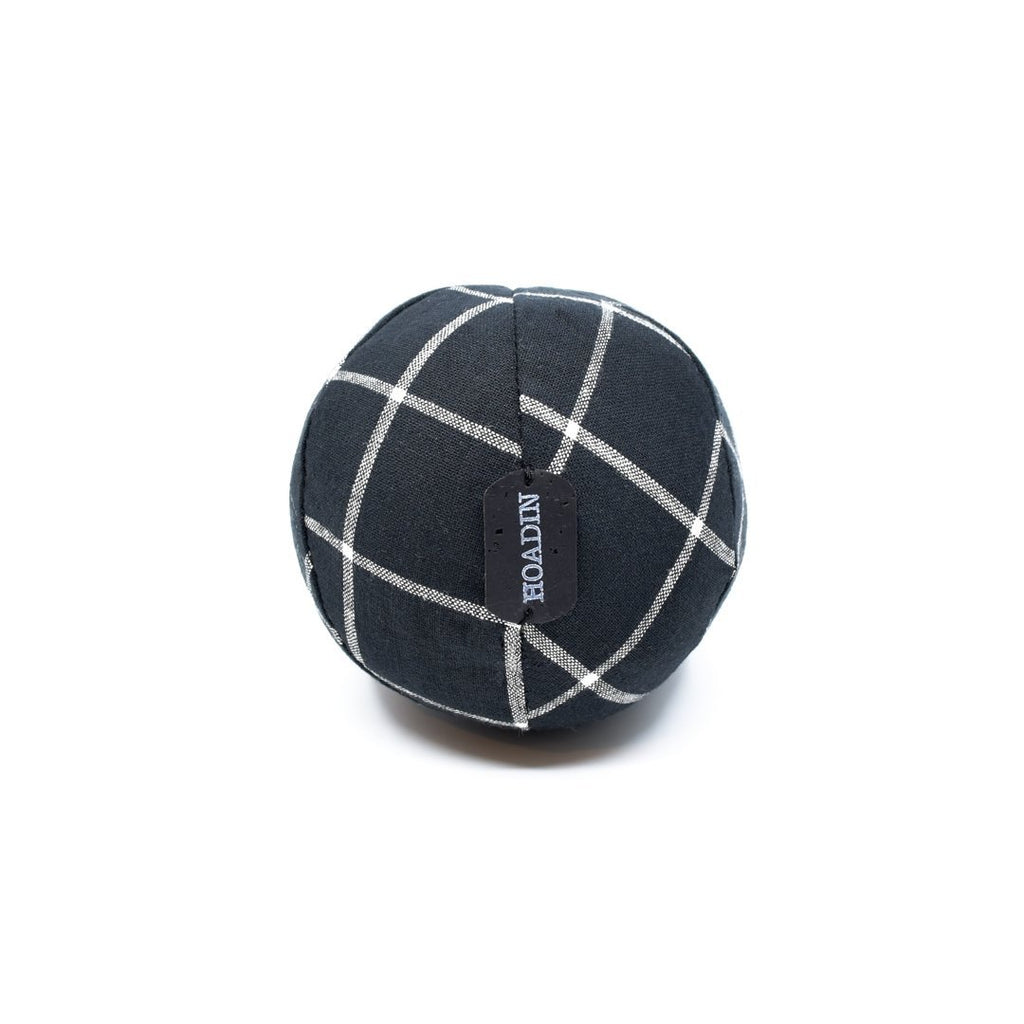 Black Plaid Ball Dog Toy - Hoadin
