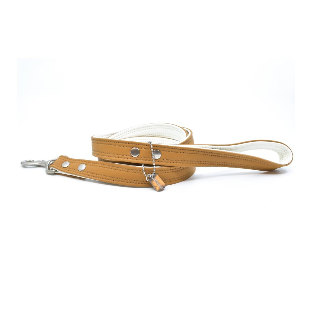 Caramel Sileather Dog Leash - Hoadin