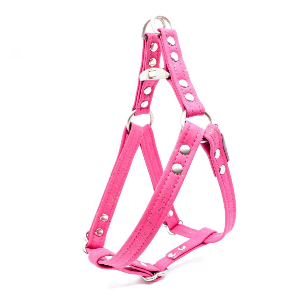 Fuchsia Cork Dog Harness - Hoadin