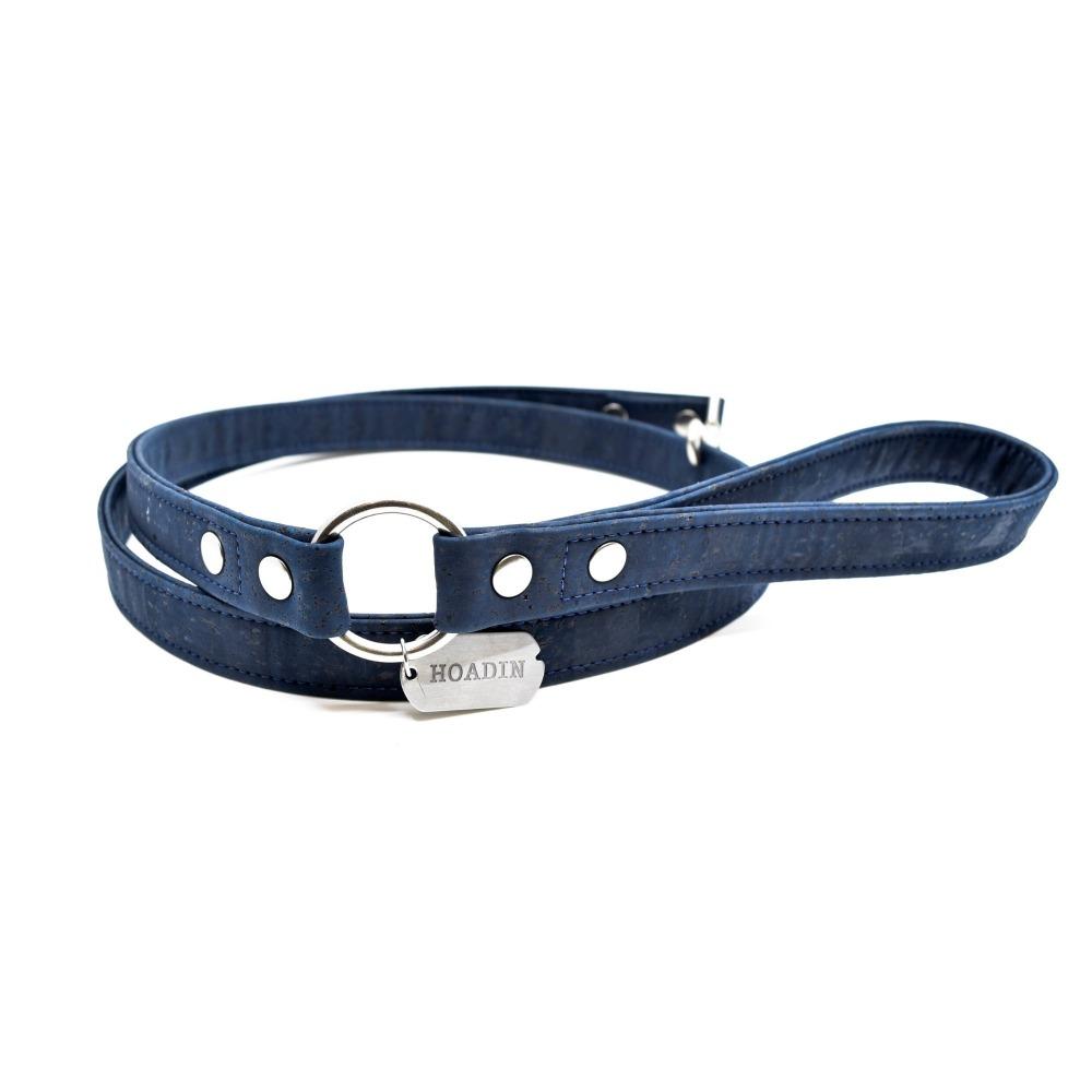 Navy Cork Dog Leash - Hoadin