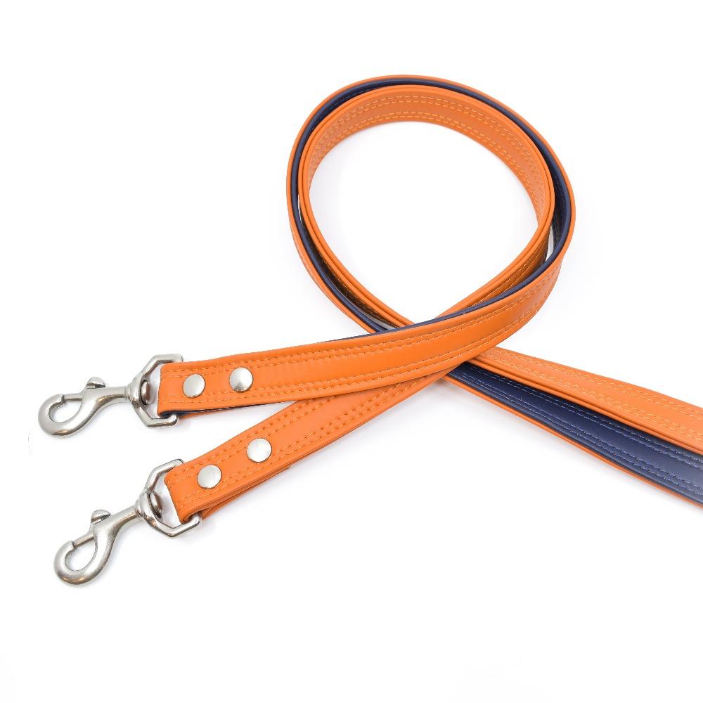 Pumpkin Sileather Dog Leash - Hoadin