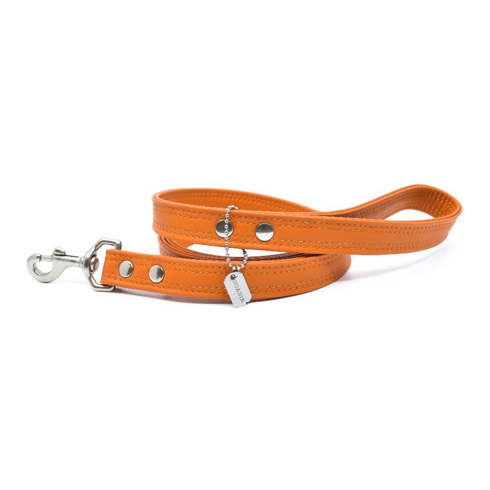 Pumpkin Sileather Dog Leash - Hoadin