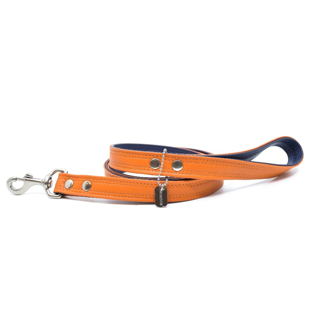 Pumpkin Sileather Dog Leash - Hoadin