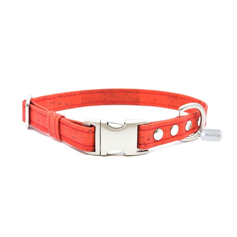 Red Cork Dog Collar - Hoadin