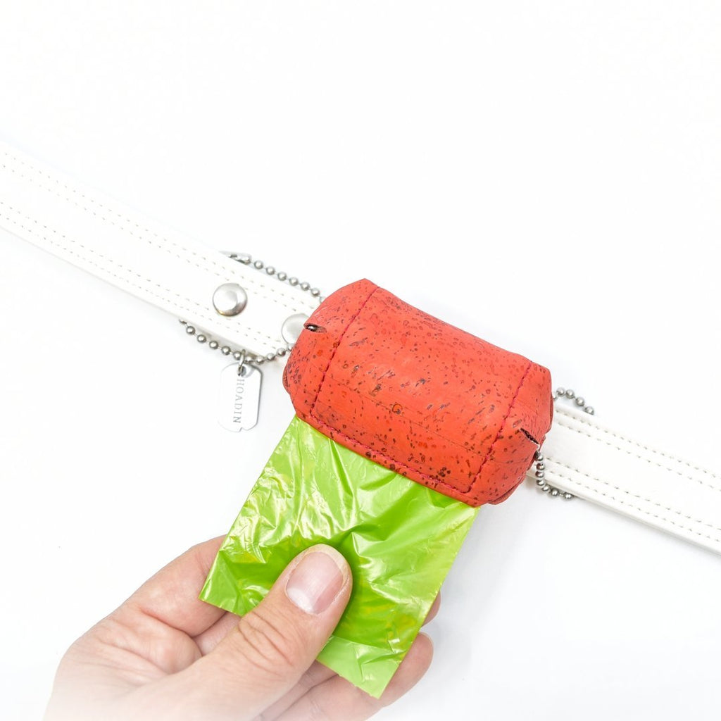 Red Poop Bag Holder - Hoadin