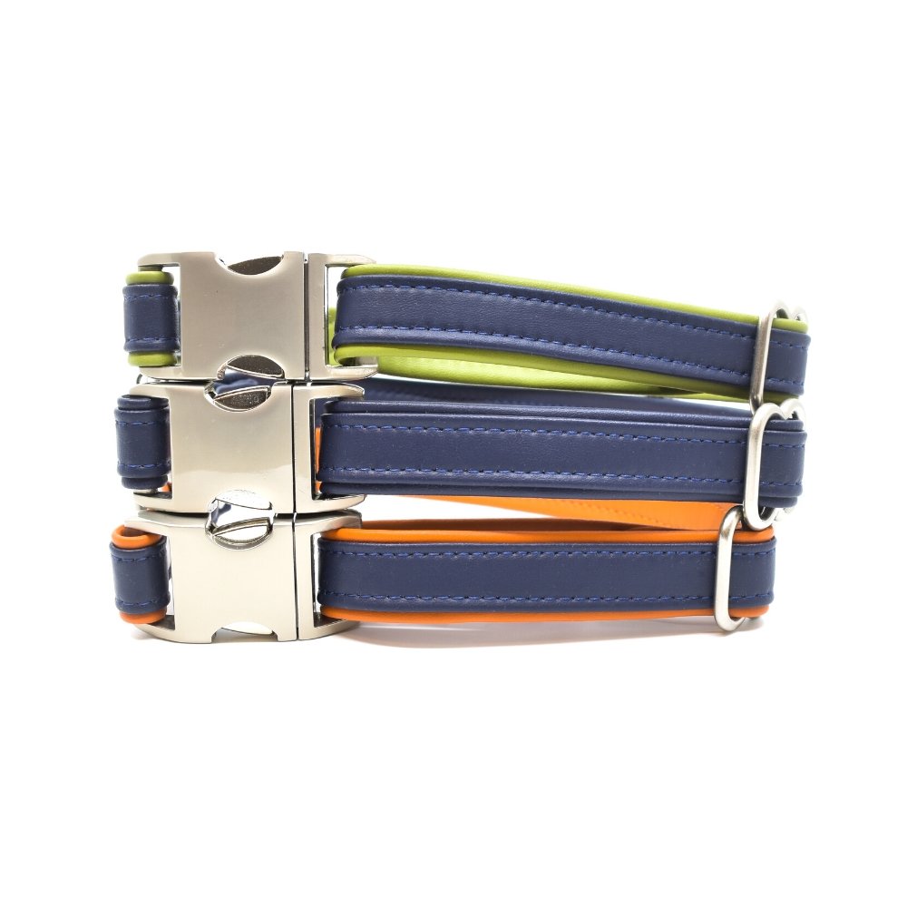 Sapphire Sileather Dog Collar - Hoadin