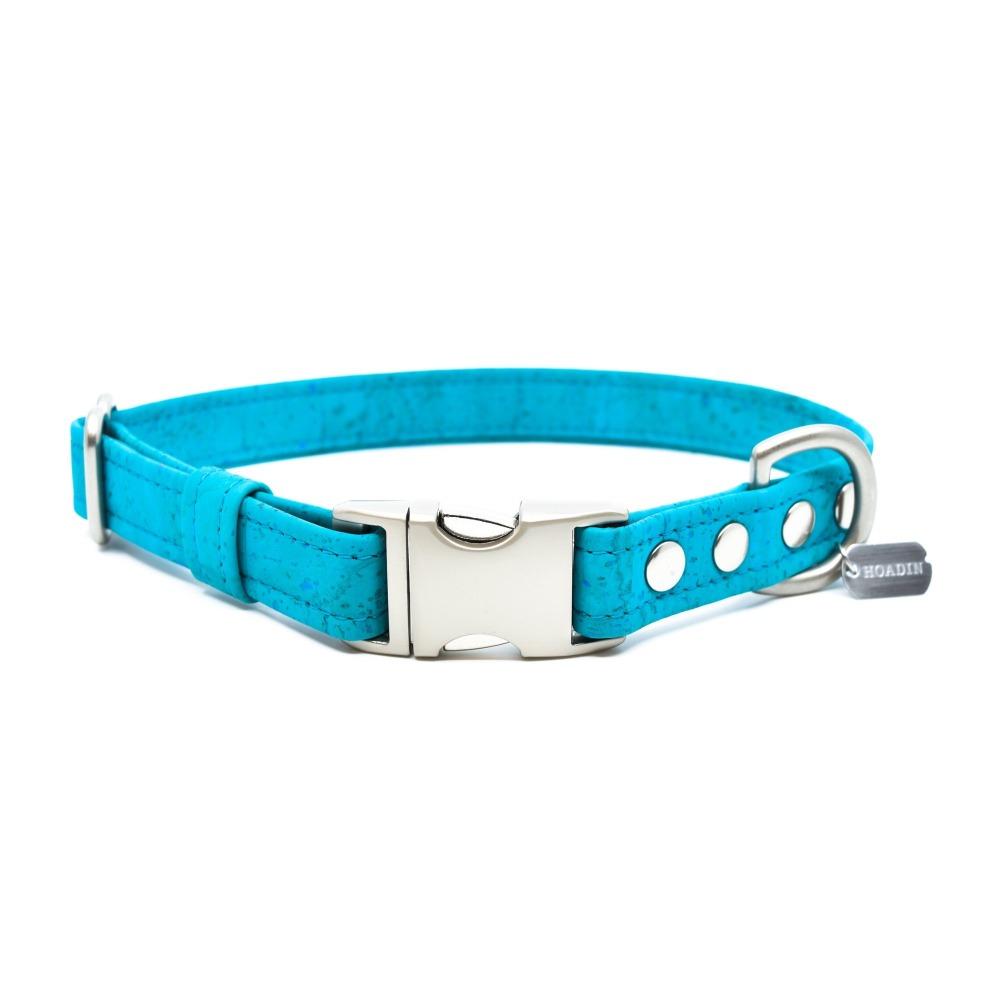 Teal Cork Dog Collar - Hoadin