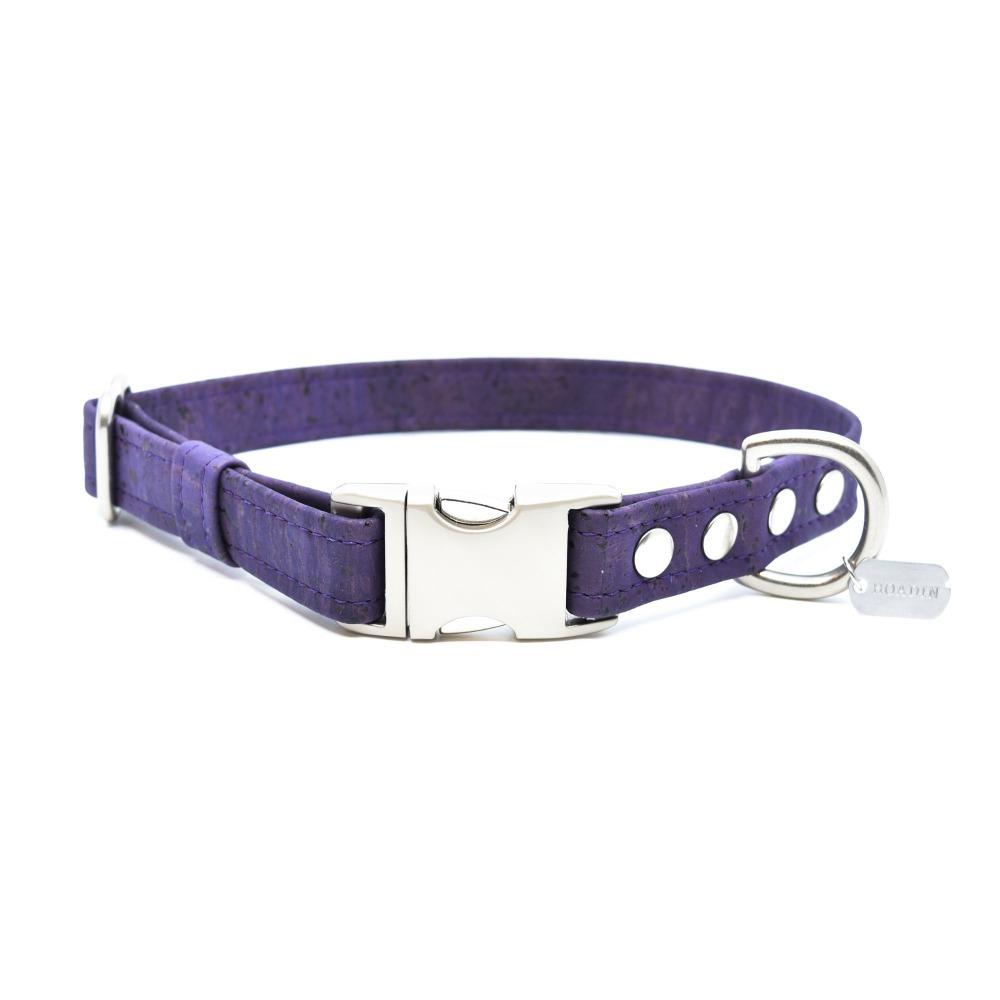 Violet Cork Dog Collar - Hoadin