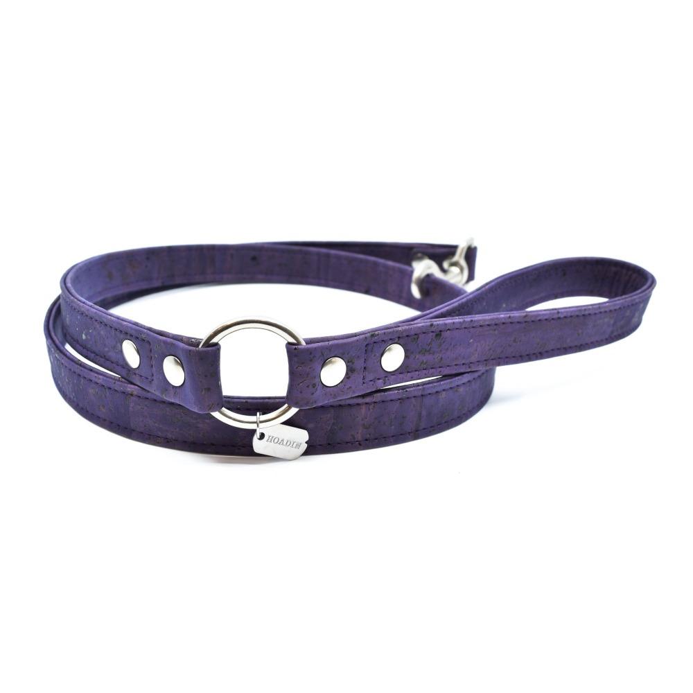 Violet Cork Dog Leash - Hoadin